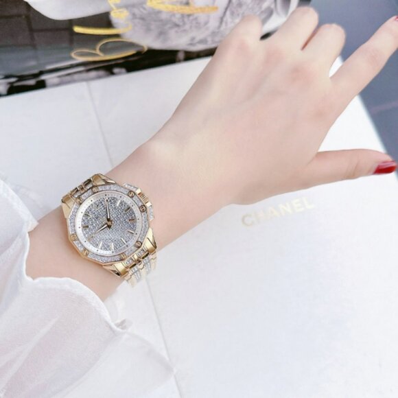 Bulova Diamond Two Tone Gold Watch Women\'s main image 5